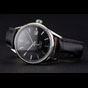 Swiss Tag Heuer Carrera Calibre 5 Black Dial Stainless Steel Case Black Leather Strap TG6711 - thumb-2
