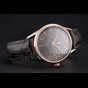Swiss Tag Heuer Carrera Calibre 5 Gray Dial Rose Gold Case Black Leather Strap TG6715 - thumb-2