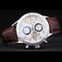 Tag Heuer Swiss Carrera Tachymeter Bezel Dark Brown Leather Strap White Dial TG6718 - thumb-2