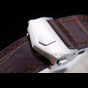 Tag Heuer Swiss Carrera Tachymeter Bezel Dark Brown Leather Strap White Dial TG6718 - thumb-3