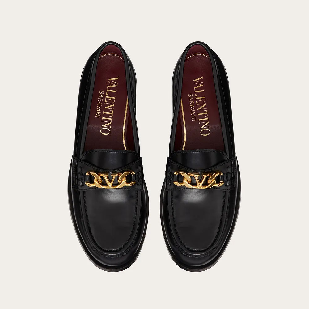 Valentino Garavani Signature VLogo Chain Loafers 1W2S0EQ6YZX0NO - Photo-2