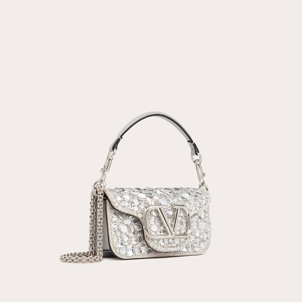 Valentino Small Loco Shoulder Bag With Crystals 2W0B0K53MKKUV4 - Photo-3