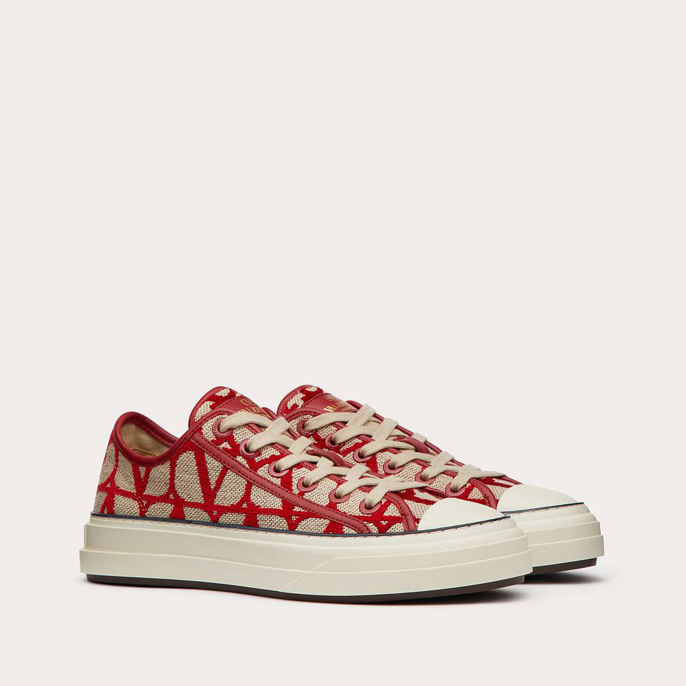 Valentino Garavani Toile Iconographe Totaloop Low-Top Sneaker 2W0S0GX4RWCJ4A - Photo-2