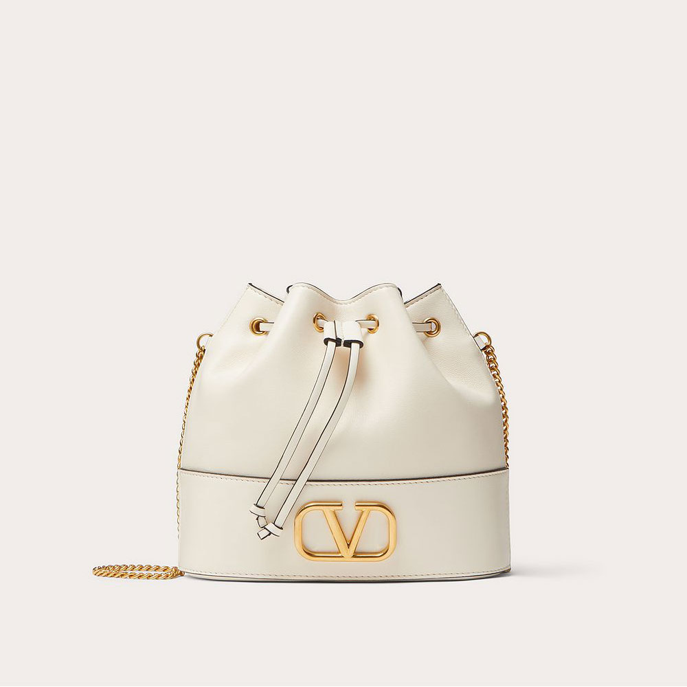Valentino Garavani Mini Bucket Bag Nappa Vlogo Signature Chain 2W2P0T83HPFI16