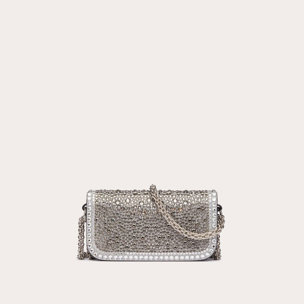 Small Valentino Garavani Loco Shoulder Bag With Rhinestones 3W0B0K53JFNZQG - Photo-2