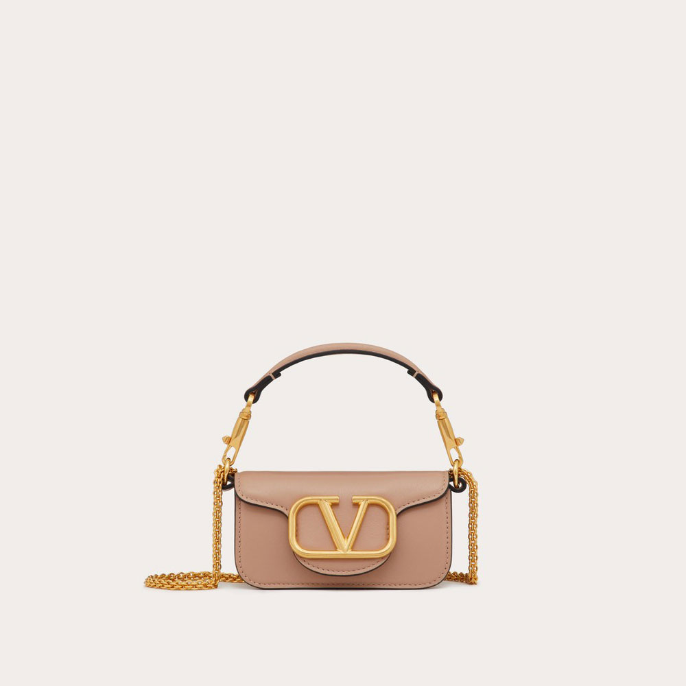 Valentino Garavani Loco Micro Bag In Calfskin With Chain 3W2P0Z28ZXLGF9