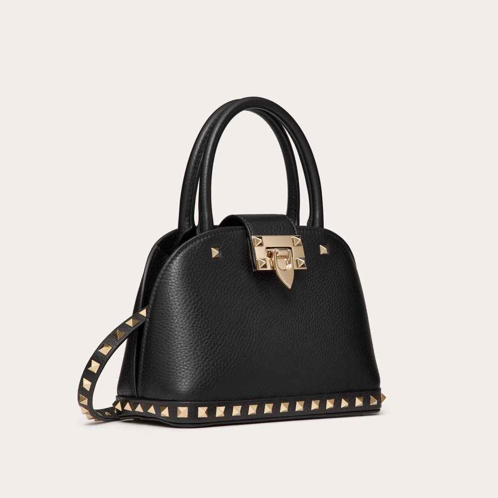 Valentino Garavani Rockstud Small Bag In Grainy Calfskin 5W0B0Q69VSF0NO - Photo-2