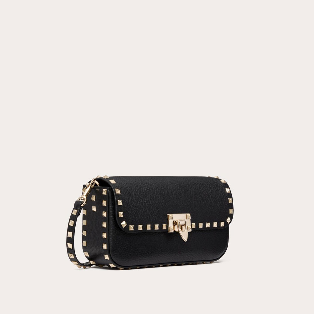 Valentino Garavani Rockstud Grainy Calfskin Shoulder Bag 5W0B0Q70VSF0NO - Photo-2