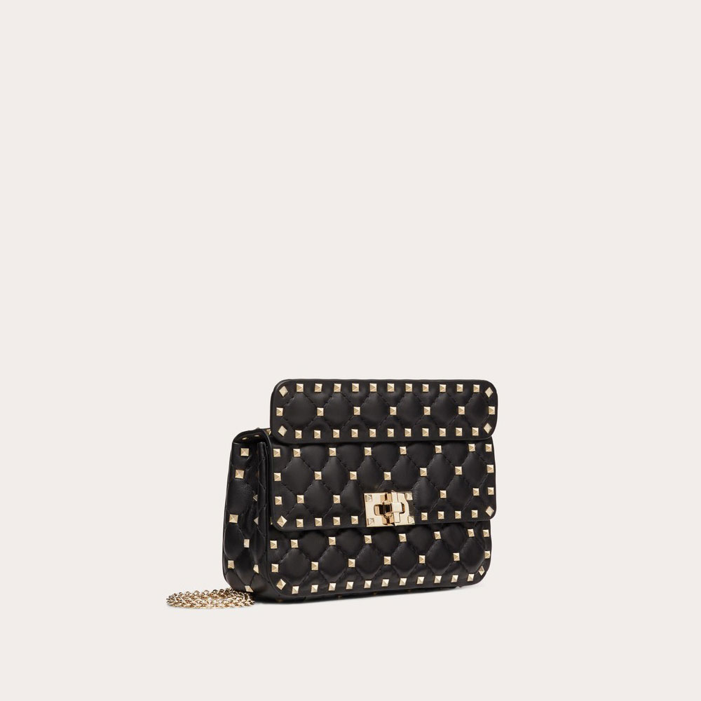 Valentino Small Nappa Rockstud Spike Bag 5W2B0123NAP0NO - Photo-2