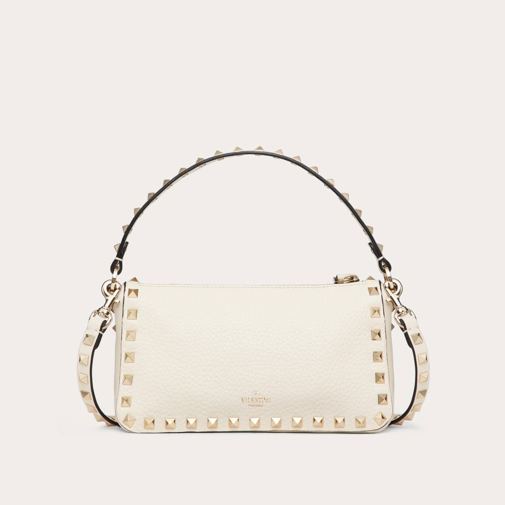 Valentino Small Rockstud Grainy Calfskin Crossbody Bag 5W2B0J47VSFI16 - Photo-3