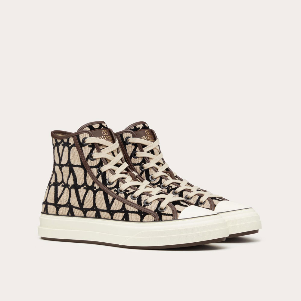 Valentino Toile Iconographe Totaloop High-top Sneaker 5Y2S0H01RWC 6ZN