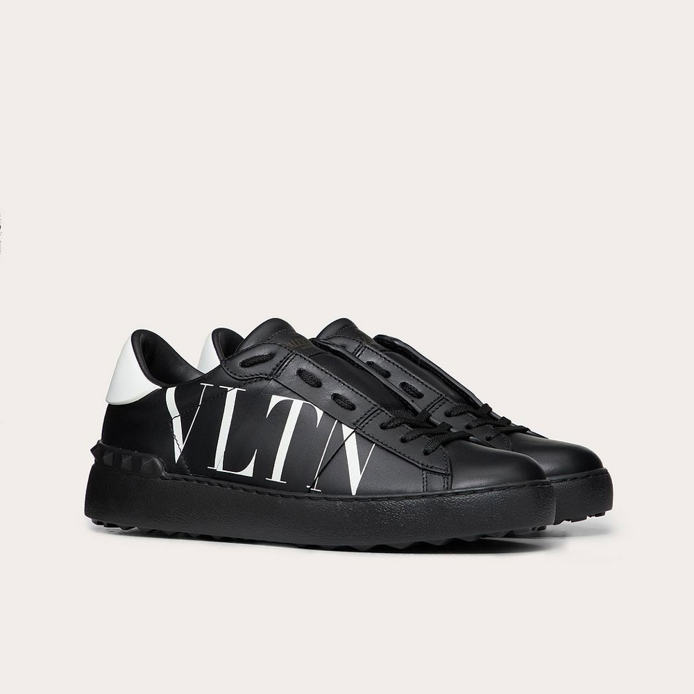 Valentino Vltn Open Sneaker In Calfskin Leather UW2S0781XZU0NI - Photo-2
