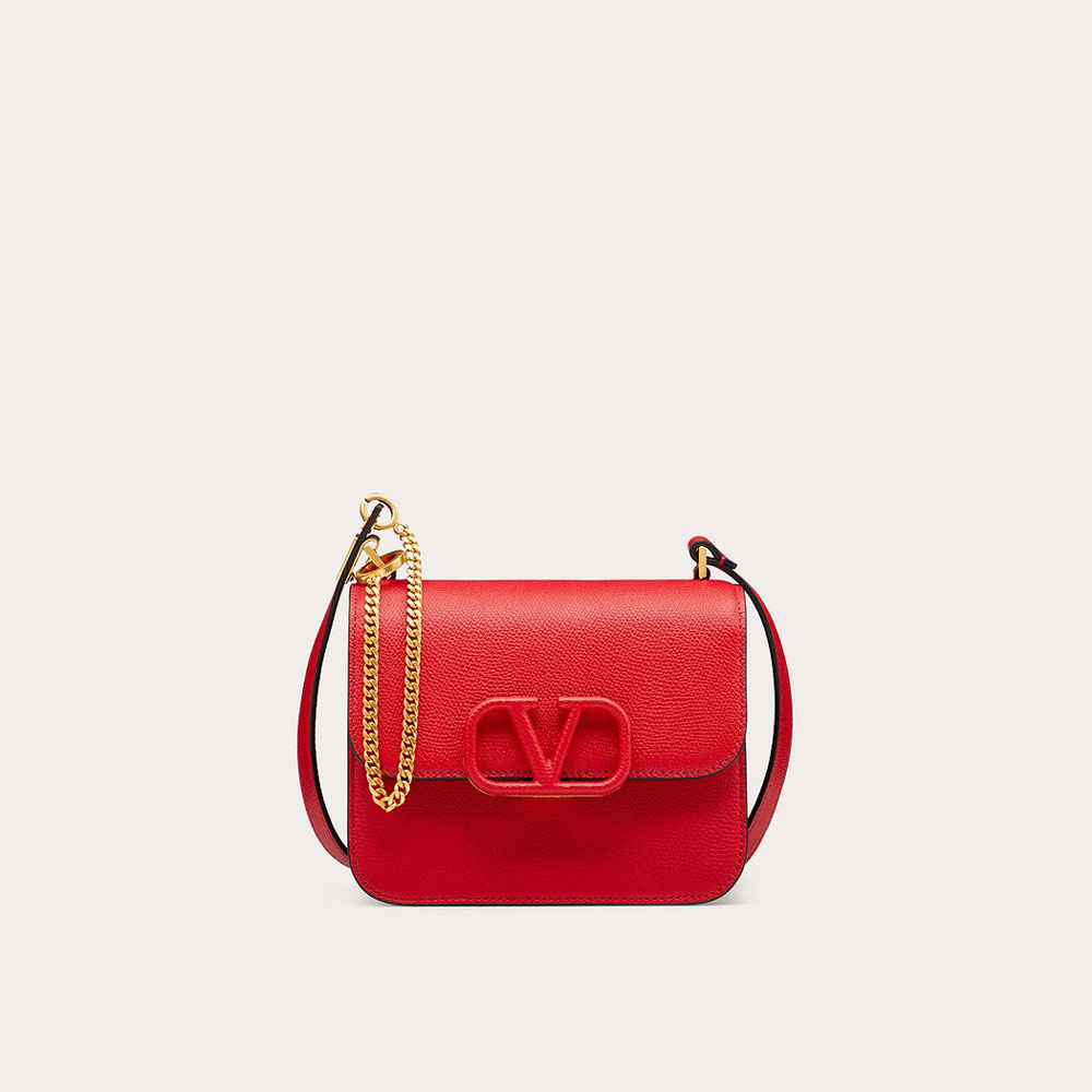 Valentino Small Vsling Grainy Calfskin Shoulder Bag VW2B0F01RQRJU5