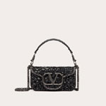 Valentino Small Loco Shoulder Bag With Crystals 2W0B0K53LBB08Y