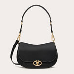 Small Valentino Garavani Ohval Shoulder Bag In Nappa Calfskin 5W2B0N88CVC0NO