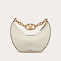 Valentino Small Vlogo Moon Hobo Bag In Grainy Calfskin 5W2B0Q42JDK098 - thumb-2