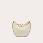 Valentino Vlogo Moon Mini Hobo Bag In Nappa Leather With Chain 5W2B0Q43PHV098 - thumb-3