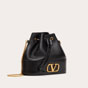 Valentino Mini Bucket Bag In Nappa With Vlogo Signature Chain 5W2P0T83HPF0NO - thumb-3