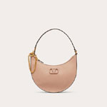 Valentino Mini Vlogo Signature Grainy Calfskin Hobo Bag 5W2P0W19RQRGF9