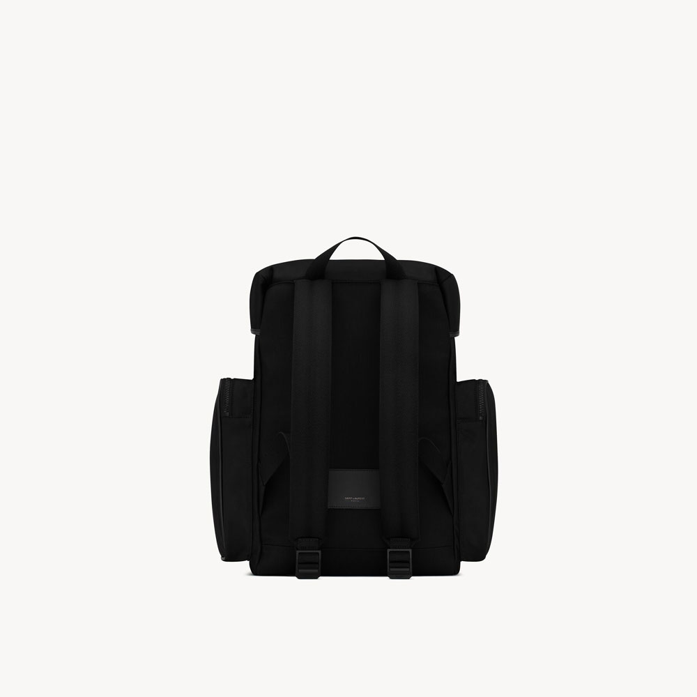 Saint Laurent City Multi-pocket Backpack 437110 FAACZ 1000 - Photo-2