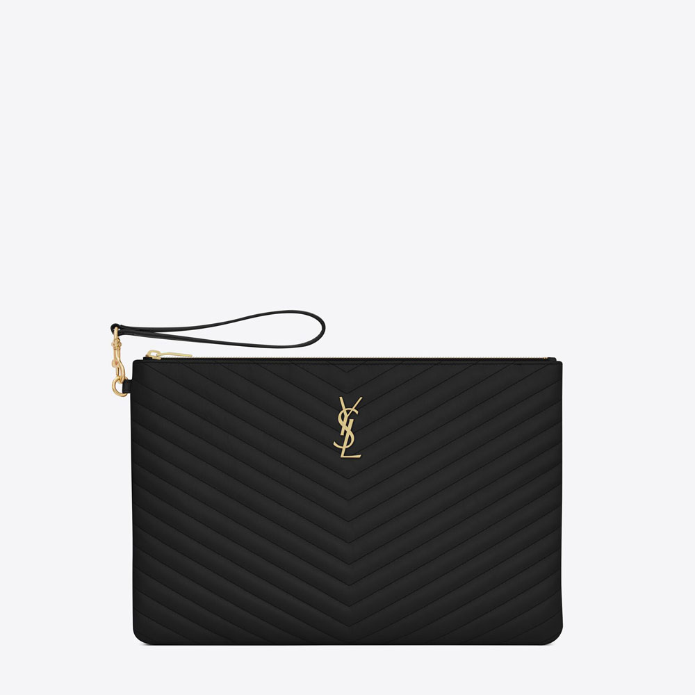 YSL Cassandre Matelasse Document Holder In Quilted Leather 440222 CWU01 1000