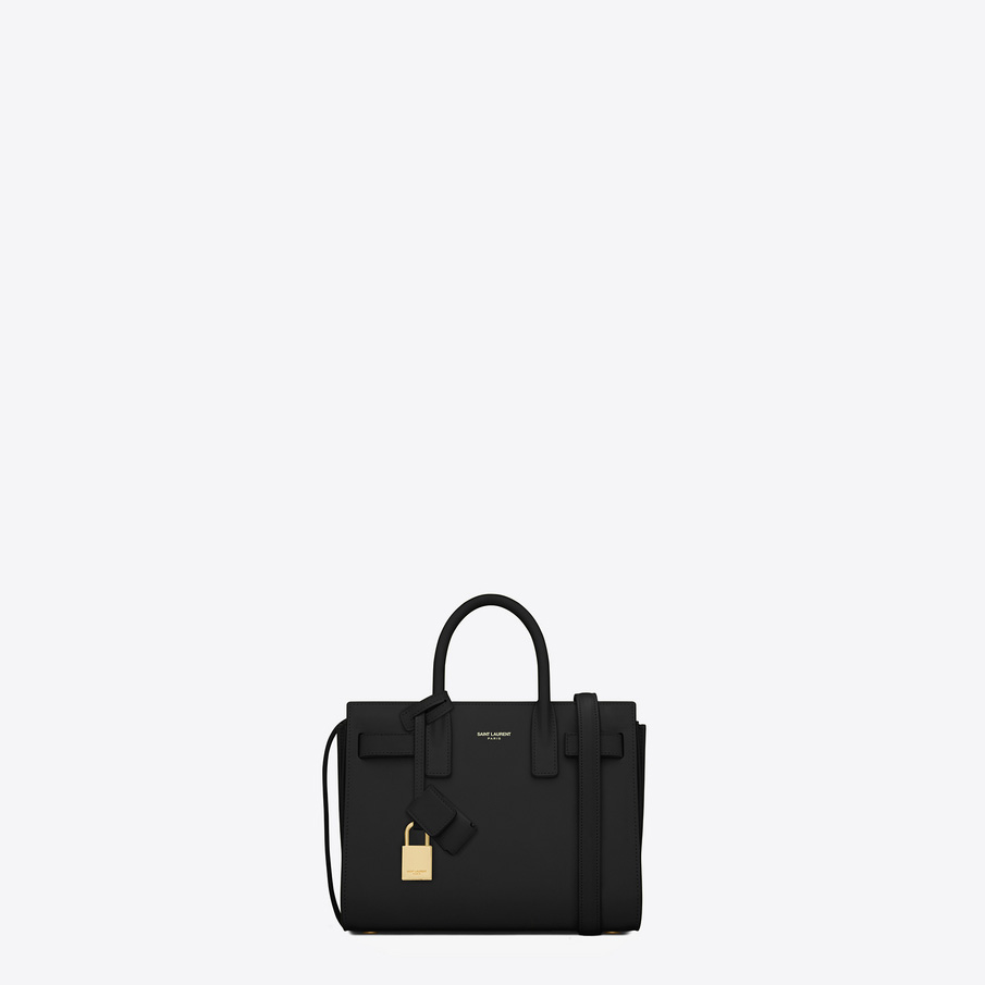 YSL Saint Laurent classic nano sac de jour bag in black leather 45283408XL
