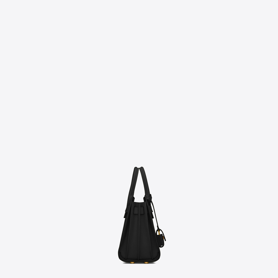 YSL Saint Laurent classic nano sac de jour bag in black leather 45283408XL - Photo-3