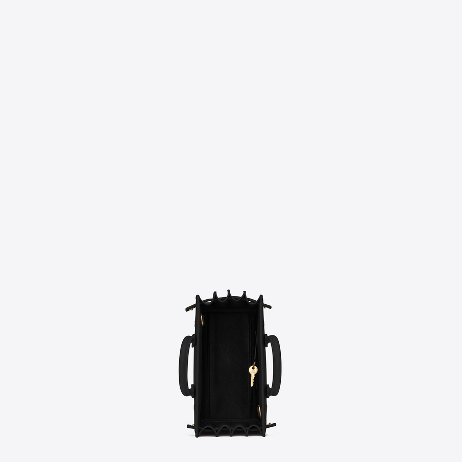 YSL Saint Laurent classic nano sac de jour bag in black leather 45283408XL - Photo-4