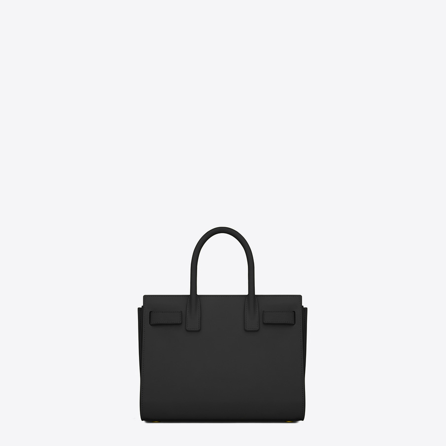 YSL Saint Laurent classic baby sac de jour bag in black leather 45285192AU - Photo-2