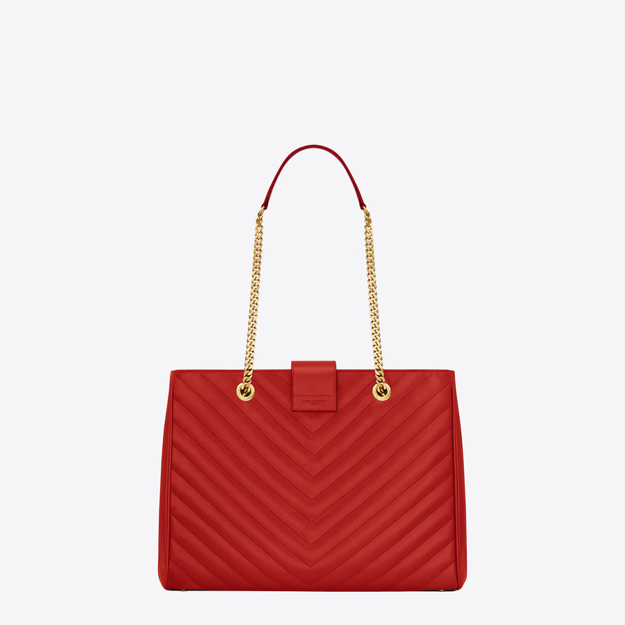 classic monogram Saint Laurent shopping bag textured matelasse leather 45295148WR - Photo-2