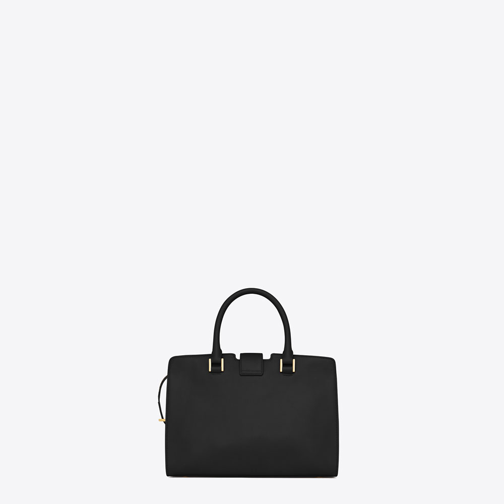 Saint Laurent Baby Cabas Ysl Bag In Black Leather 45316594PC - Photo-2