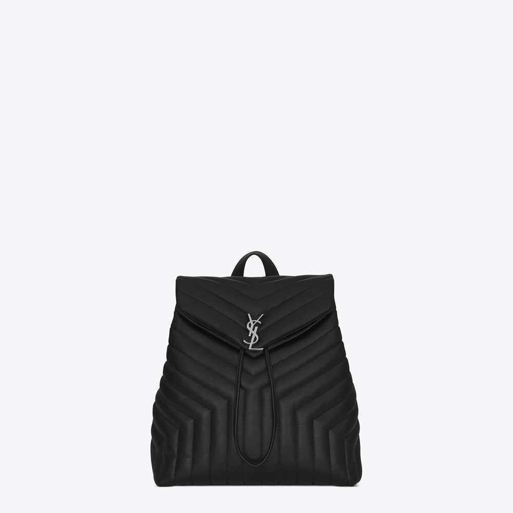 Saint Laurent Medium Loulou Backpack In Black 45336028KF