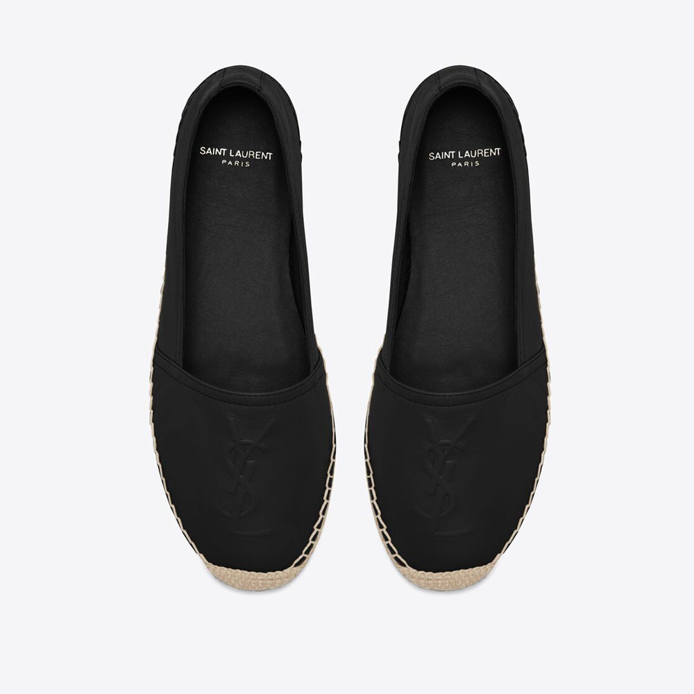 YSL Monogram Espadrilles In Lambskin 458573 AAALP 1000 - Photo-2