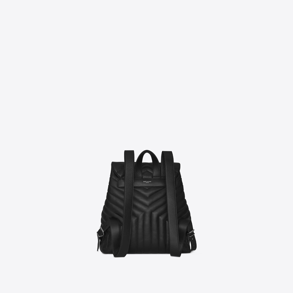 YSL Loulou Medium Backpack In Matelasse Y Leather 487219 DV726 1000 - Photo-2