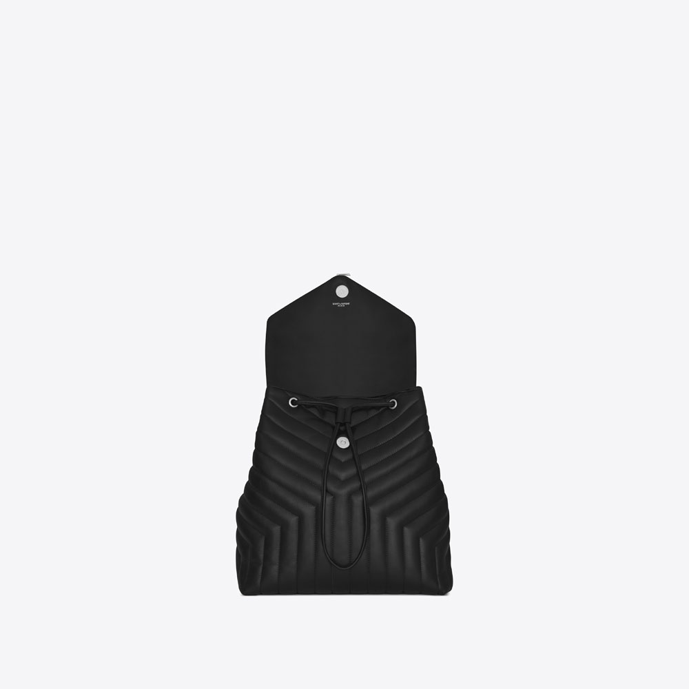 YSL Loulou Medium Backpack In Matelasse Y Leather 487219 DV726 1000 - Photo-4