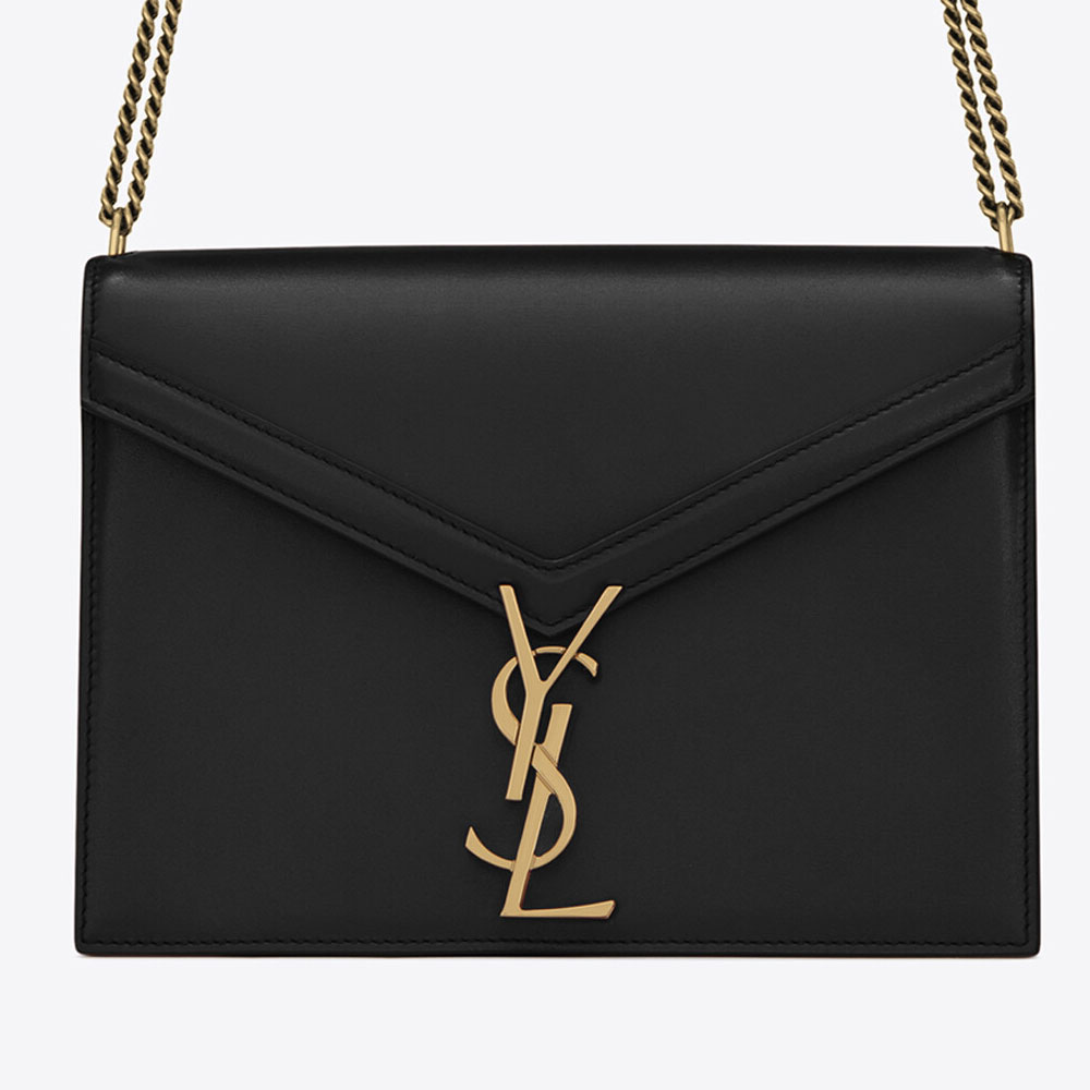 YSL Cassandra Monogram Clasp Bag In Smooth Leather 532750 0SX0W 1000 - Photo-2