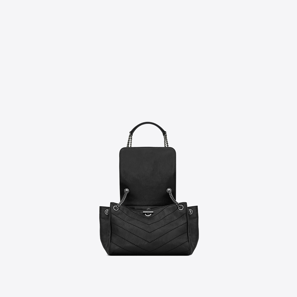 YSL NOLITA Small Bag In Vintage Leather 554284 03W04 1000 - Photo-4
