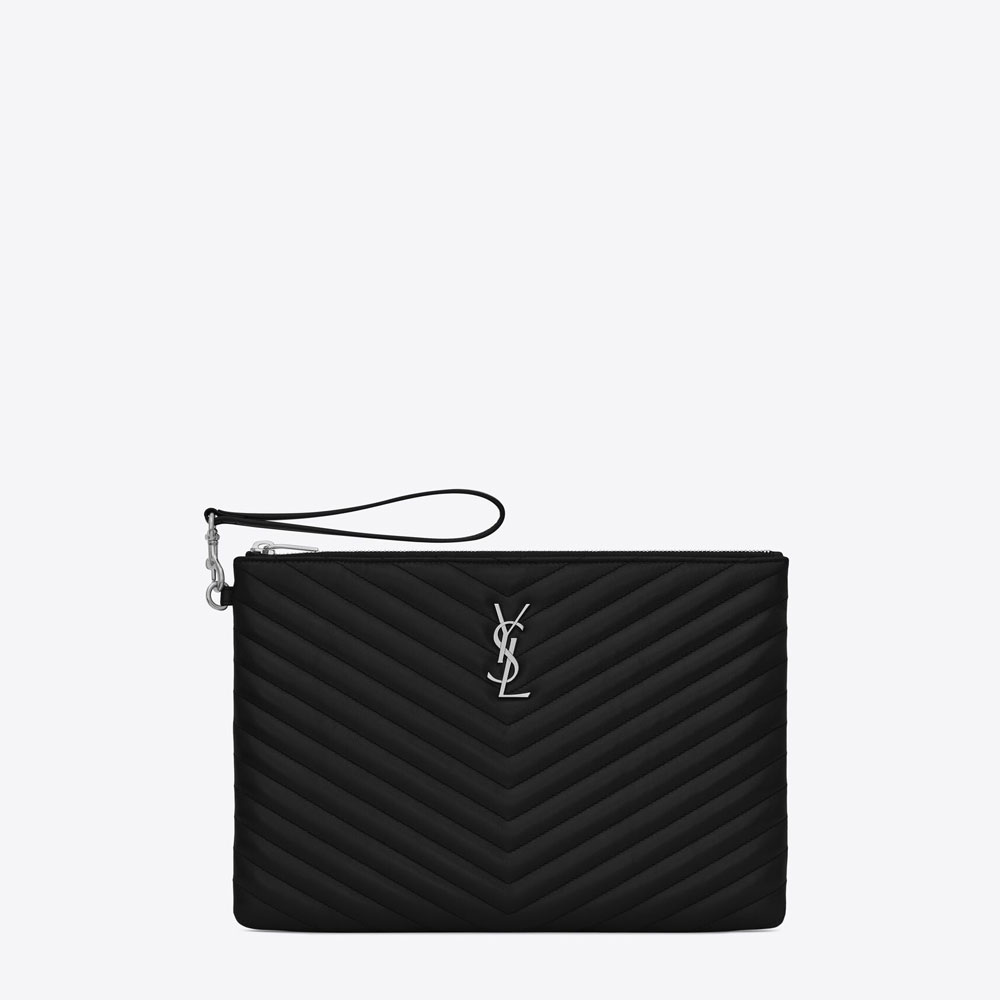 YSL Cassandre Matelasse Tablet Pouch In Quilted Leather 559193 CWU02 1000