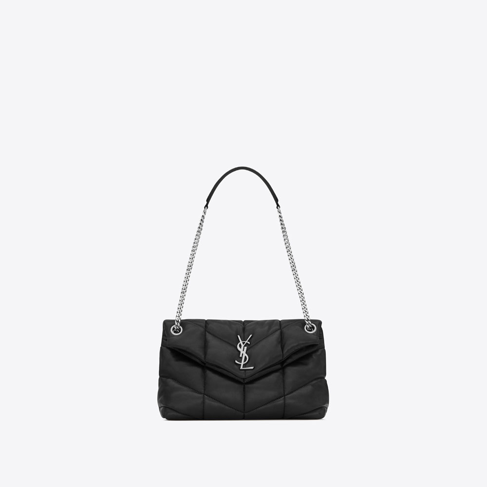 YSL LOULOU PUFFER Small Bag In Quilted Lambskin 577476 1EL00 1000
