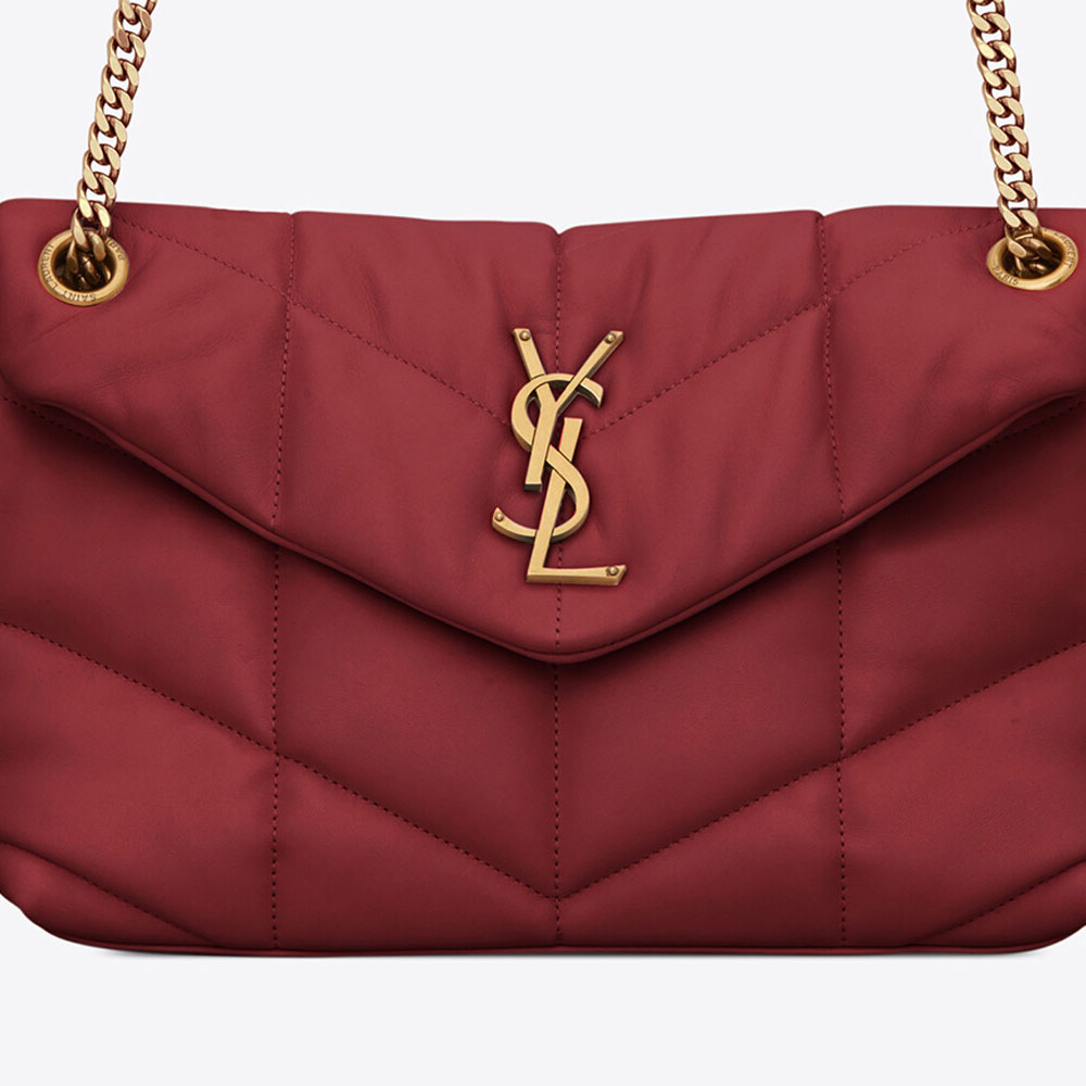 YSL Puffer Small Bag In Quilted Lambskin 577476 1EL07 6008 - Photo-2