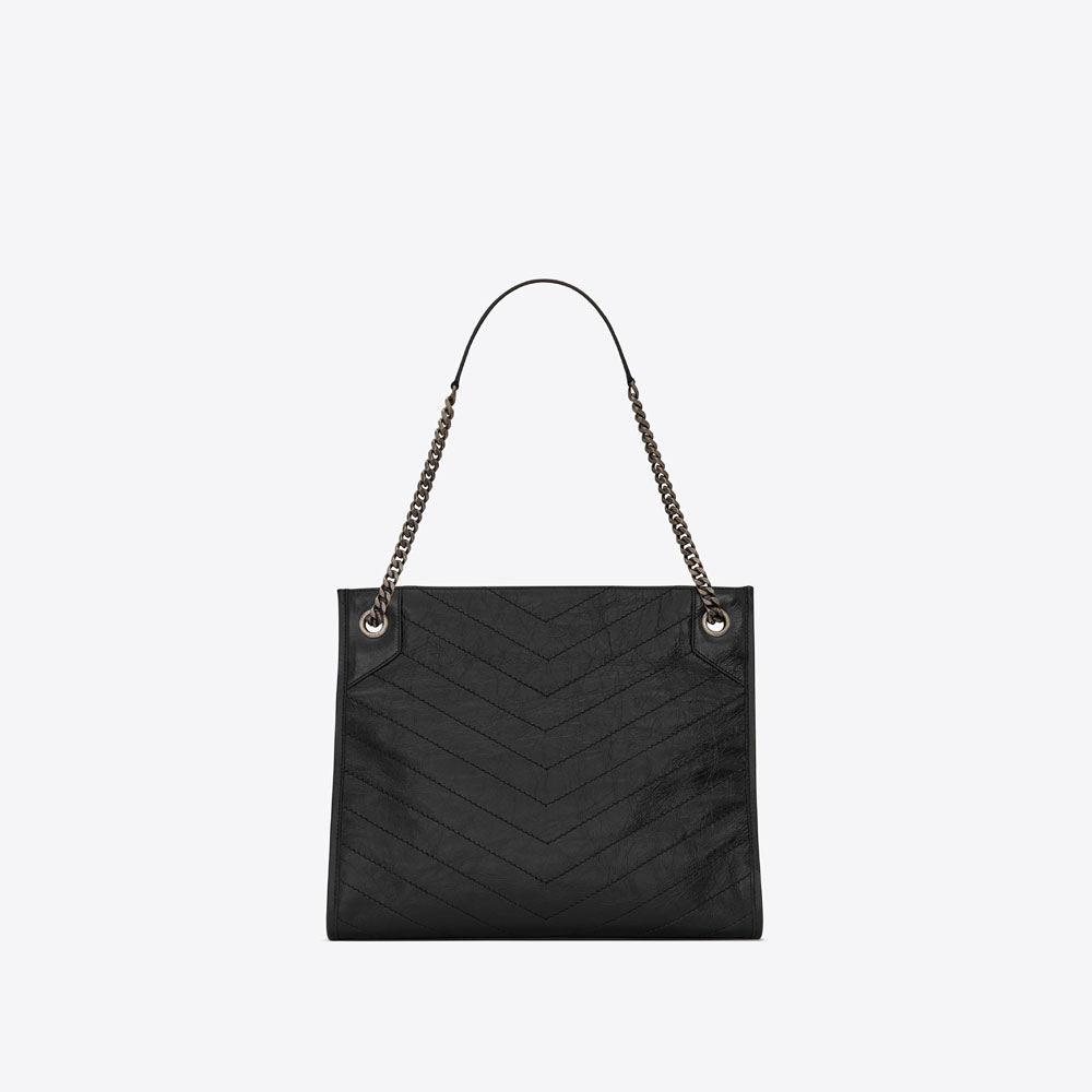 YSL NIKI Medium Shopping Bag In Vintage Leather 577999 0EN04 1000 - Photo-2