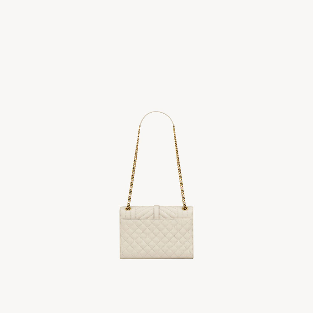 YSL Medium Envelope In Matelasse Lambskin 600185 AACT7 9207 - Photo-2