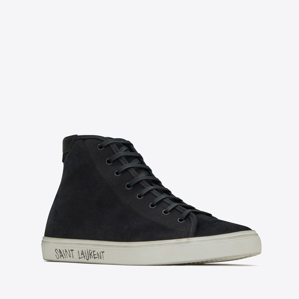 YSL Malibu Mid-top Sneakers 606075 GUZ20 1000