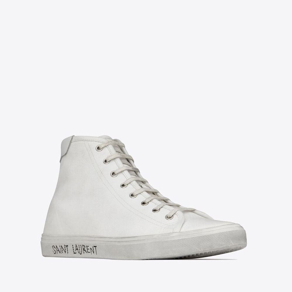 YSL Malibu Mid-top Sneakers 606076 GUZ20 9030