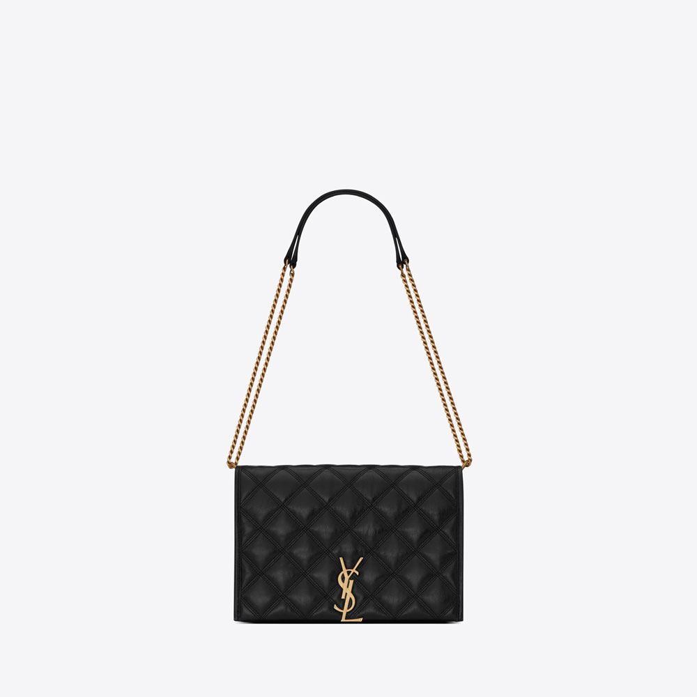YSL Becky Mini Chain Bag In Carre Quilted Lambskin 629246 1D319 1000