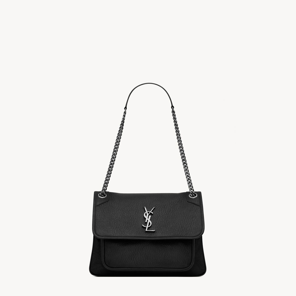 YSL Niki Medium In Grained Lambskin in Black 633178 AACIA 1000