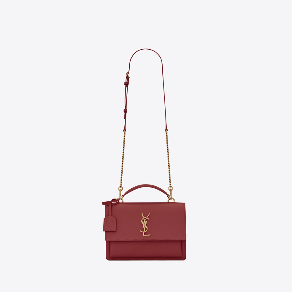YSL Medium Sunset Satchel In Smooth Leather 634723 D420W 6008