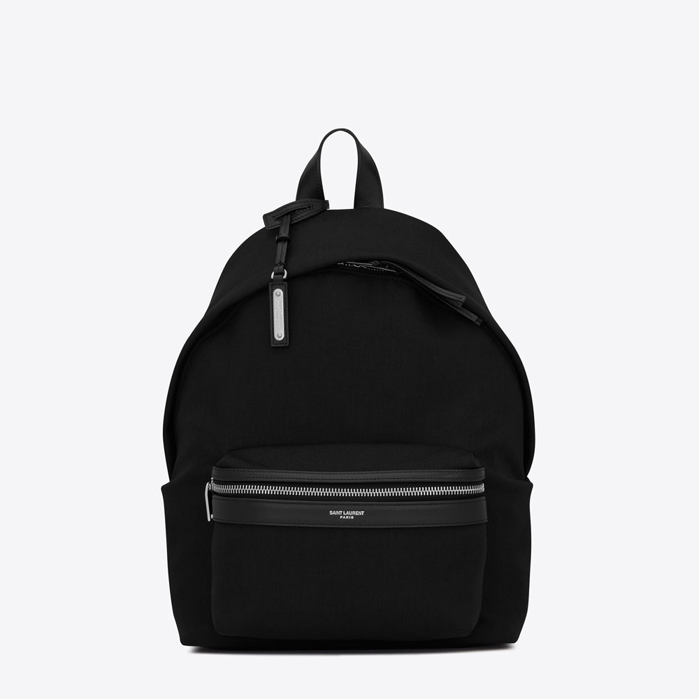 YSL City Mini Backpack In Canvas 650617 GR0VE 1000