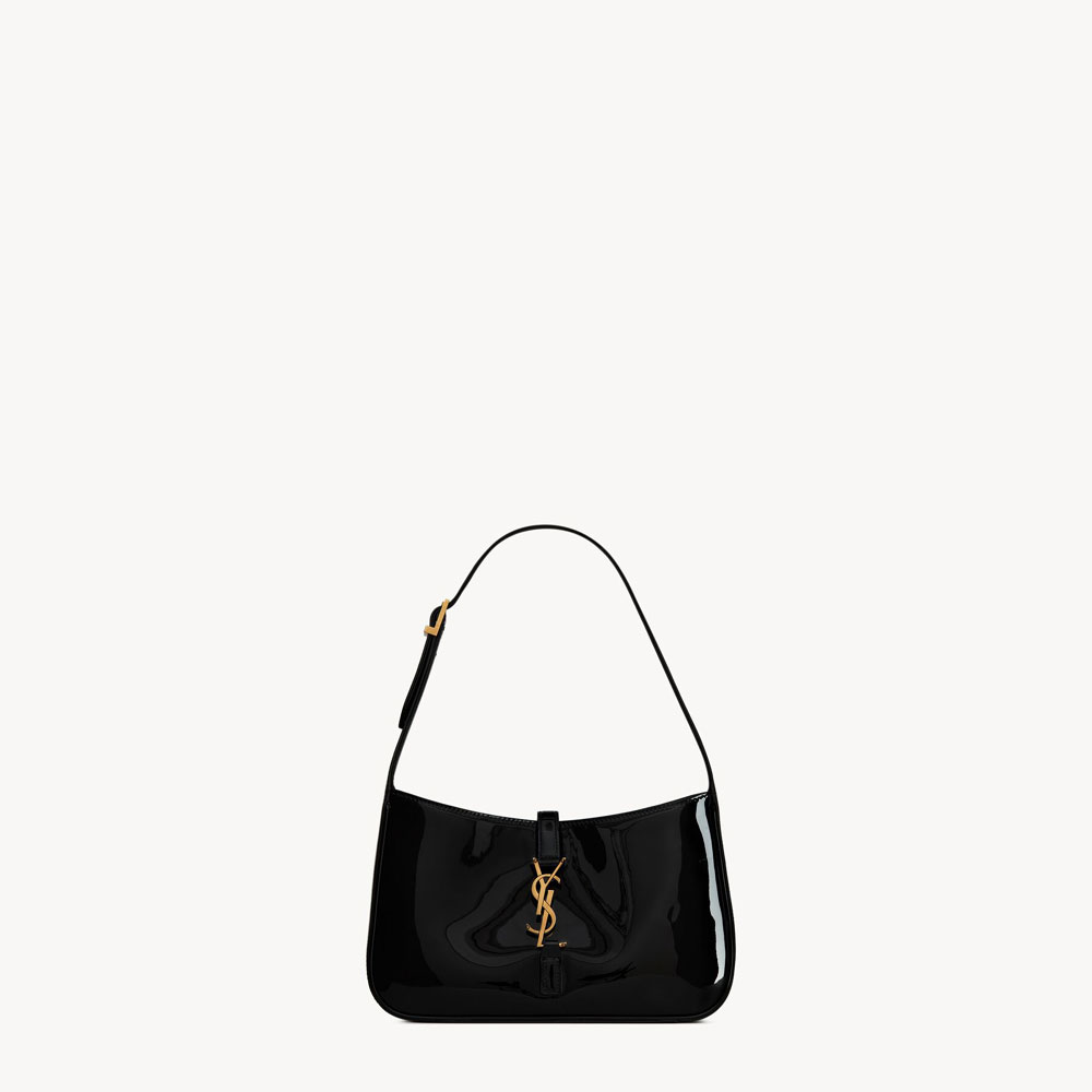 YSL Le 5 A 7 In Patent Leather in Black 657228 B870W 1000