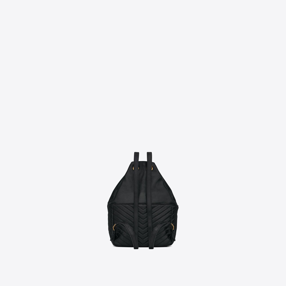 YSL Joe Backpack In Lambskin 672609 1EL07 1000 - Photo-3